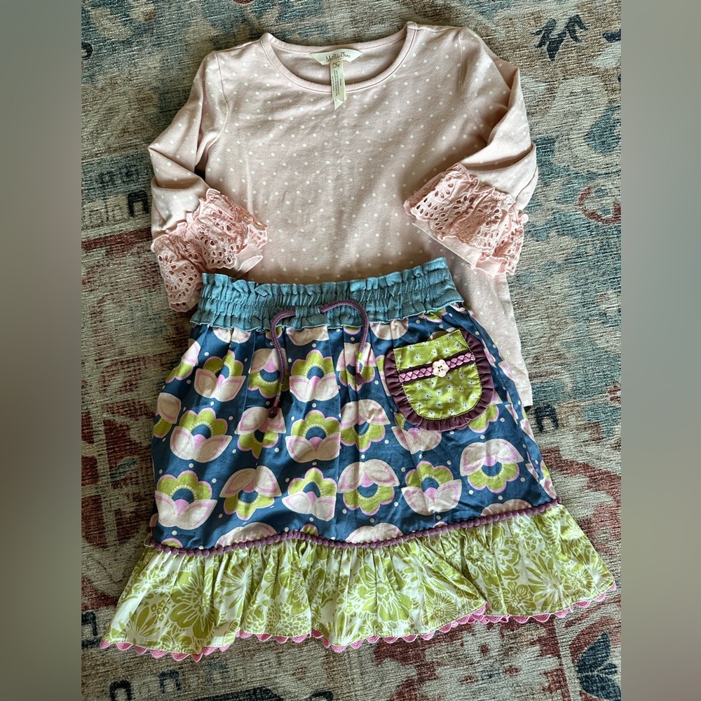 Size 6 Matilda Jane Skirt Set